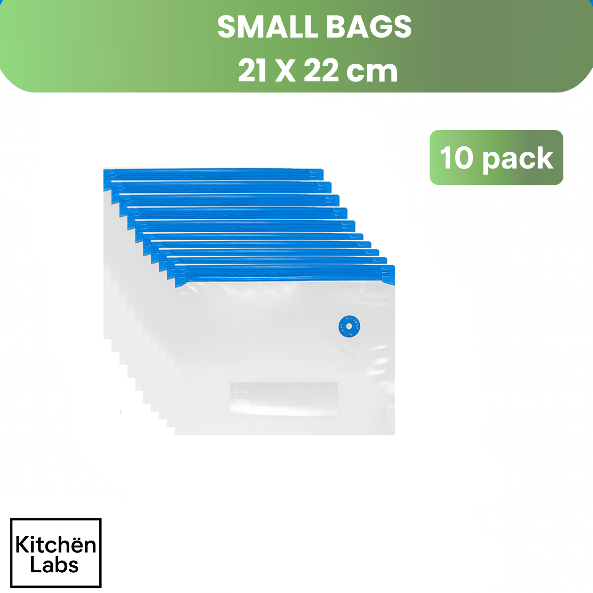 Pack de 6 petits sacs scellés réutilisables