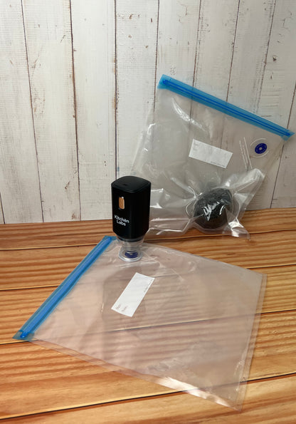 Pack de 6 sachets hermétiques de taille moyenne réutilisables